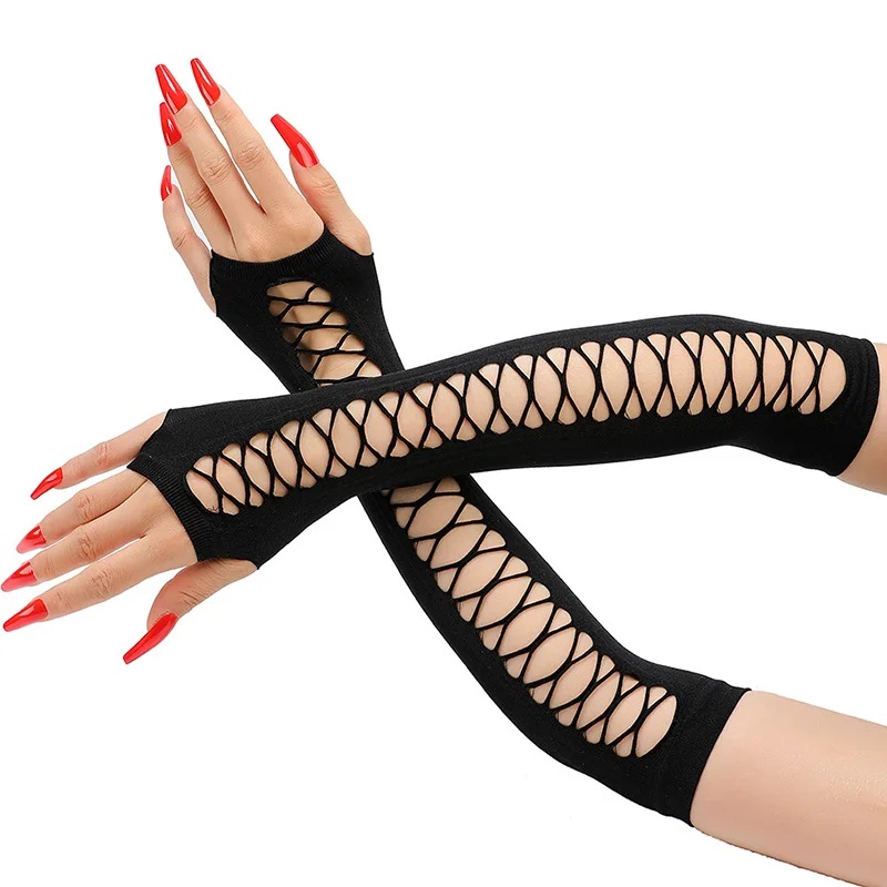 Длинные кружевные перчатки для – обзор и цена Fingerless Glove Knit